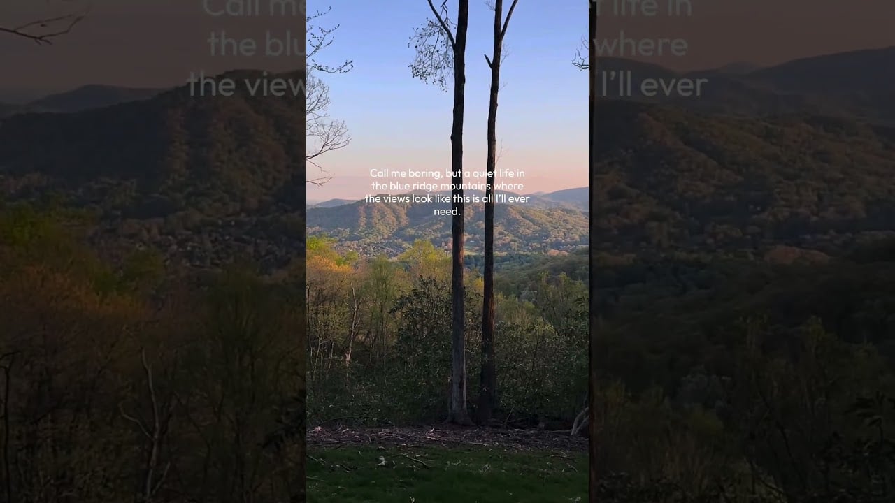 A quiet life in the Blue Ridge Mountains. Peaceful, private, and perfectly you