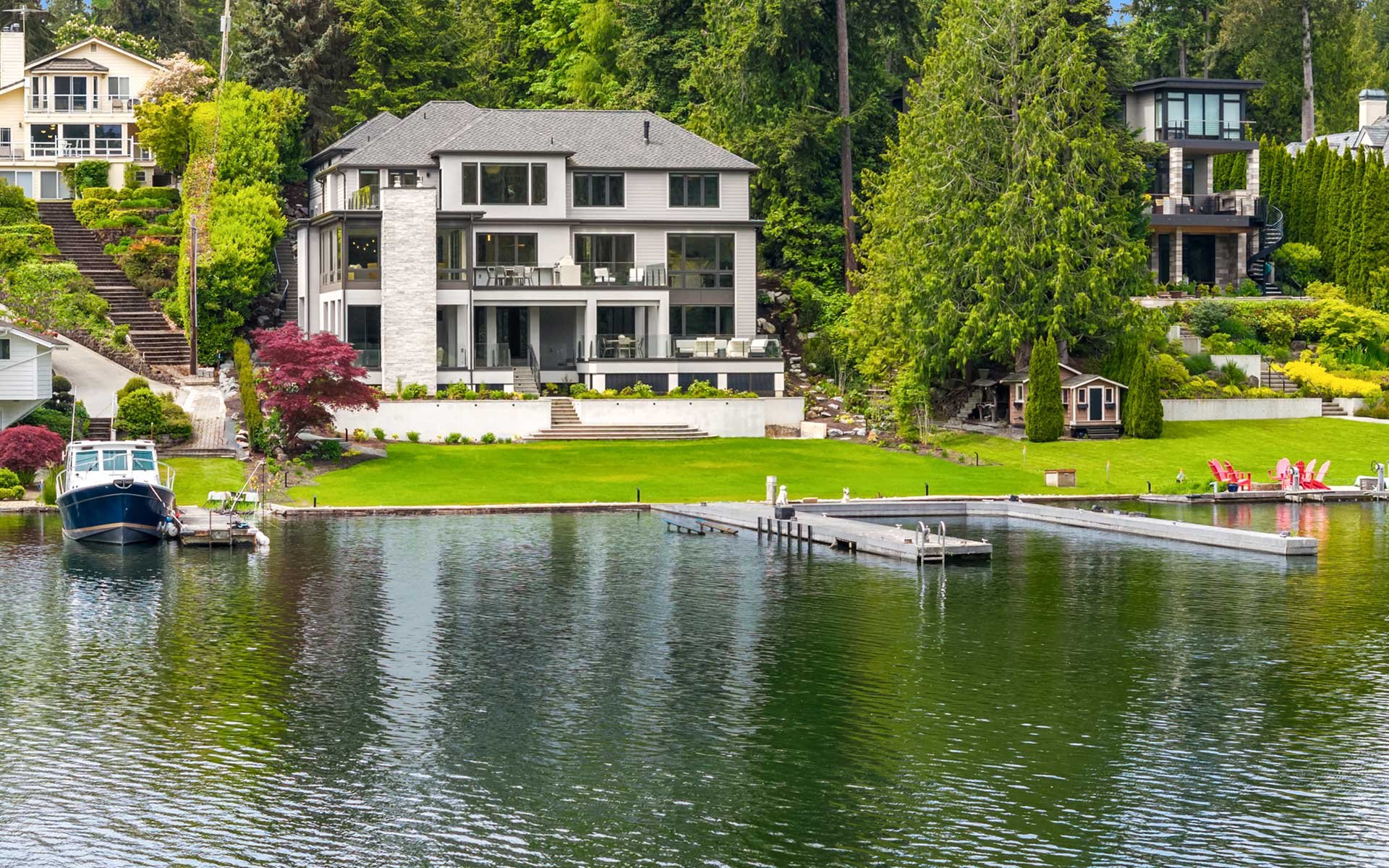 Gated Medina Waterfront Estate by Saad Custom Homes