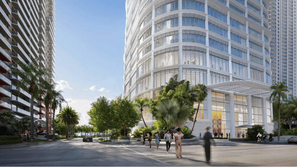 Shoreline Review Submitted For Foster + Partners-Designed Office Tower At 1201 Brickell Bay Drive In Brickell