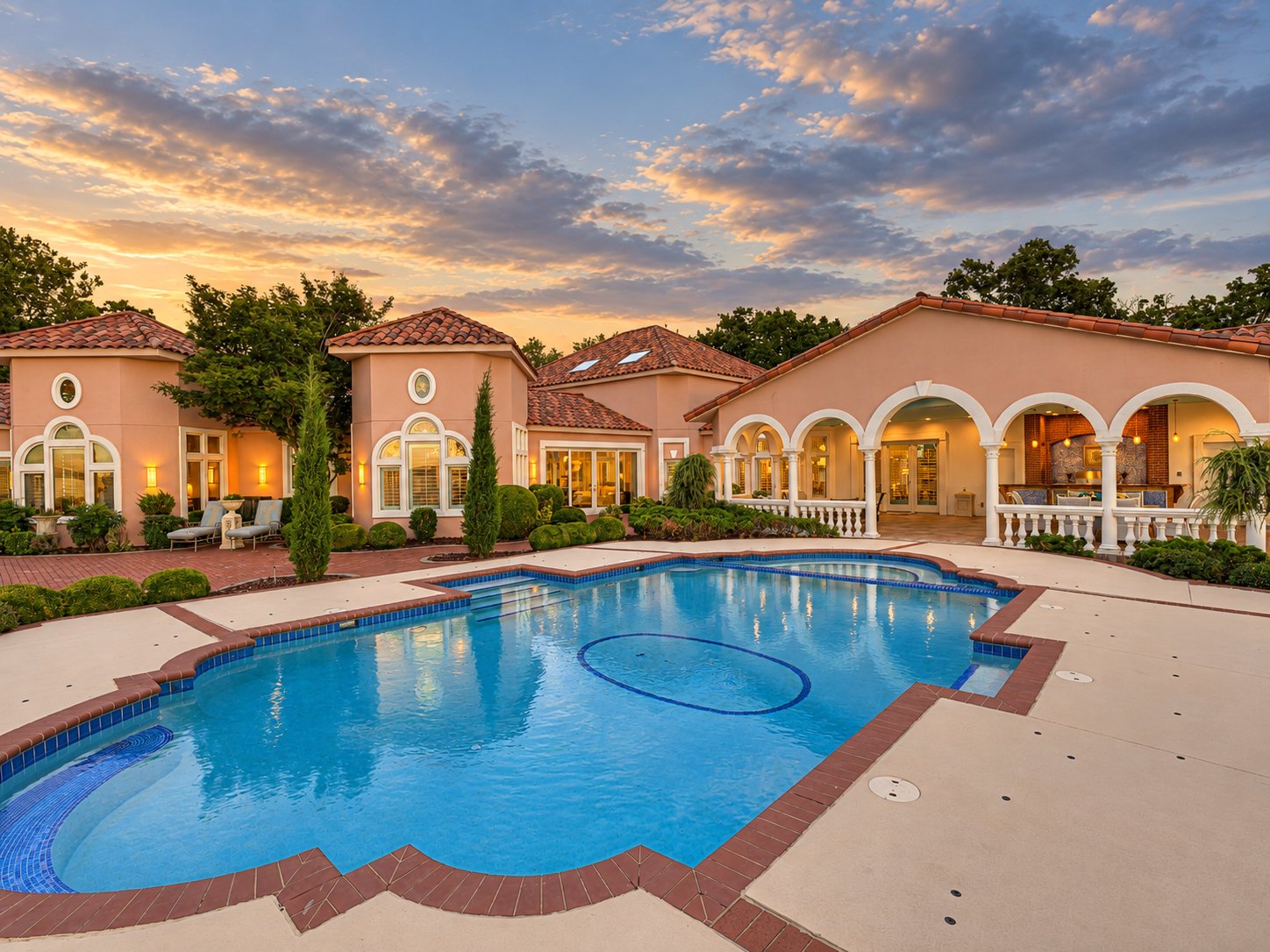 Mediterranean Estate Surrounded by the Beauty of Grand Lake 
