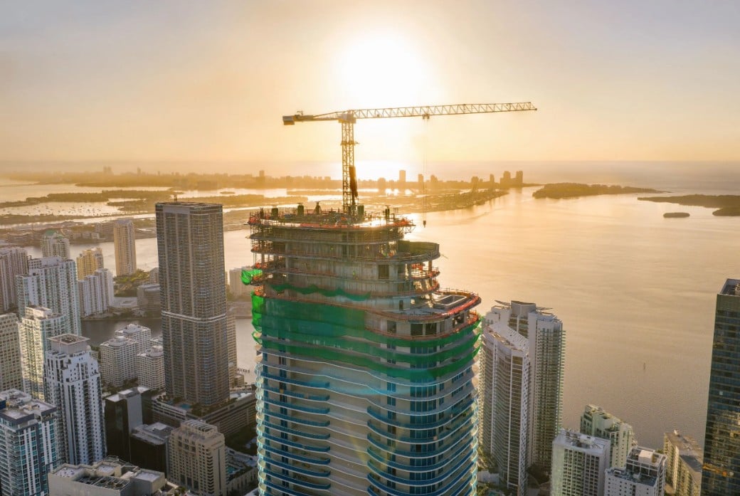 Cipriani Residences Miami Tops Off Construction, Surpasses 80% Sold Ahead of Summer 2027 Delivery