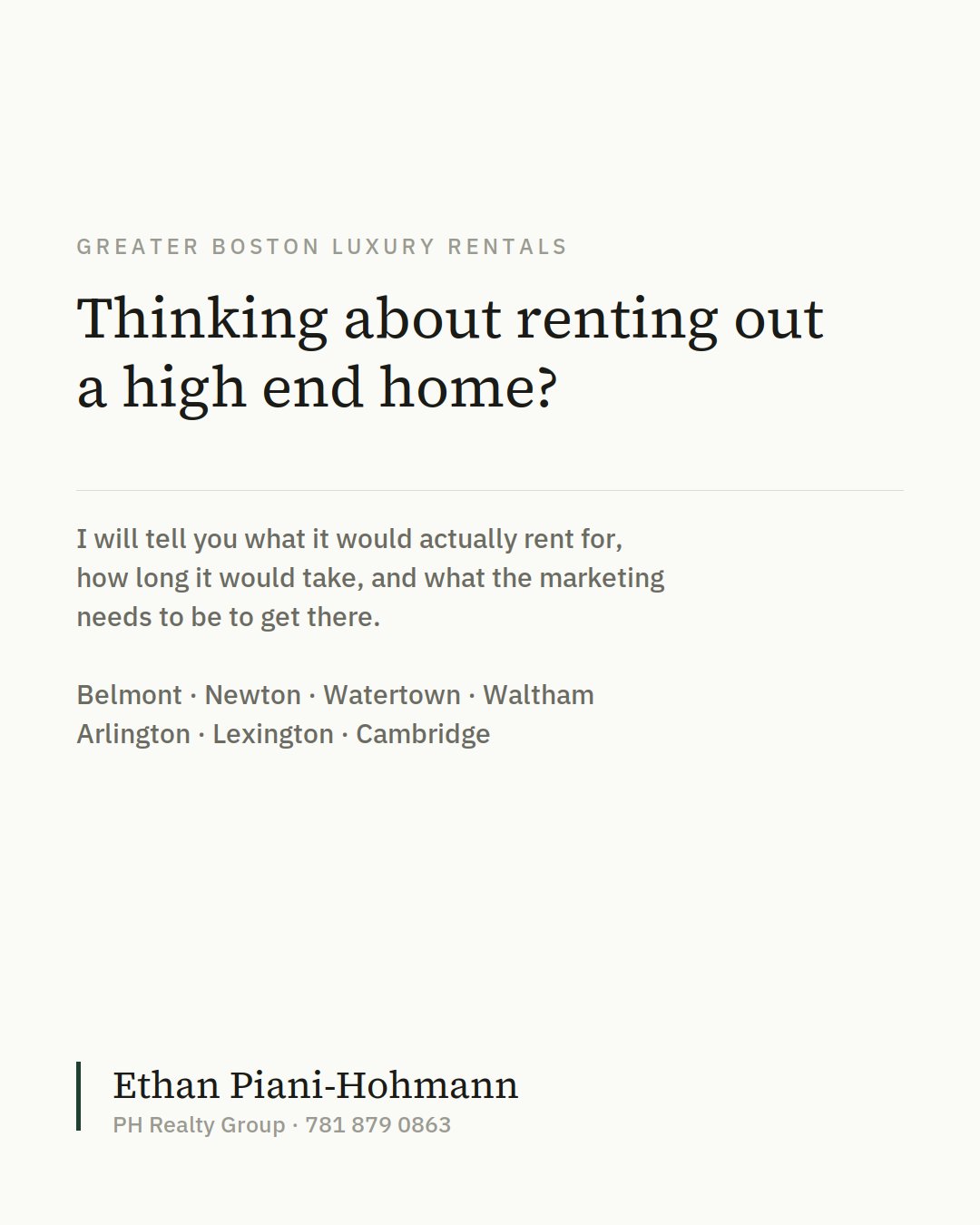 The Highest Home Rental in Belmont in Two Years