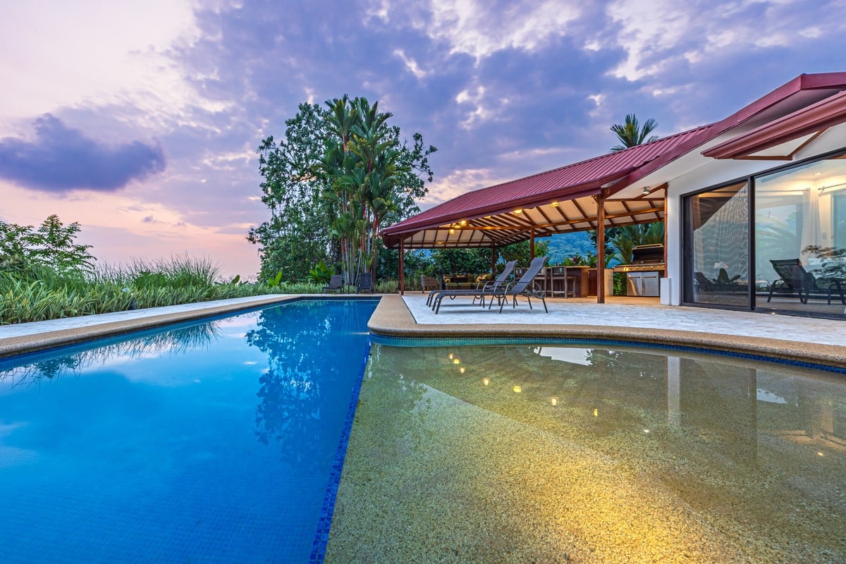 2.07 ACRES – 3 Bedroom Elegant Home With Guest Suite & Sweeping Ocean Views, Secluded & Nestled within Lush Jungle Surroundings!!!