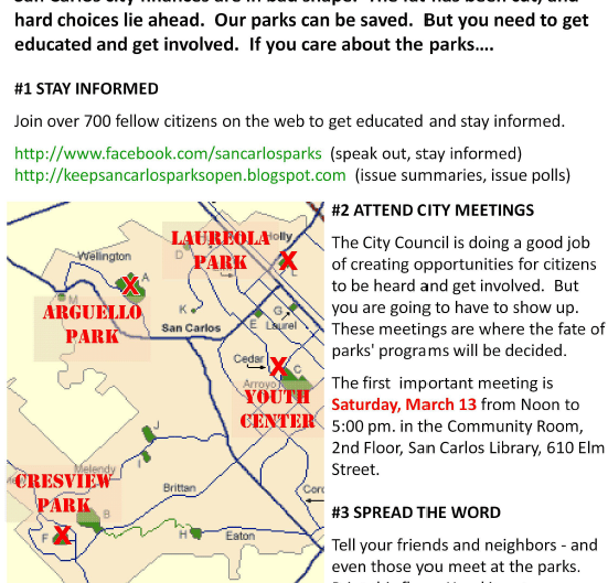 San Carlos Residents are Organized and Ready to Save San Carlos Parks