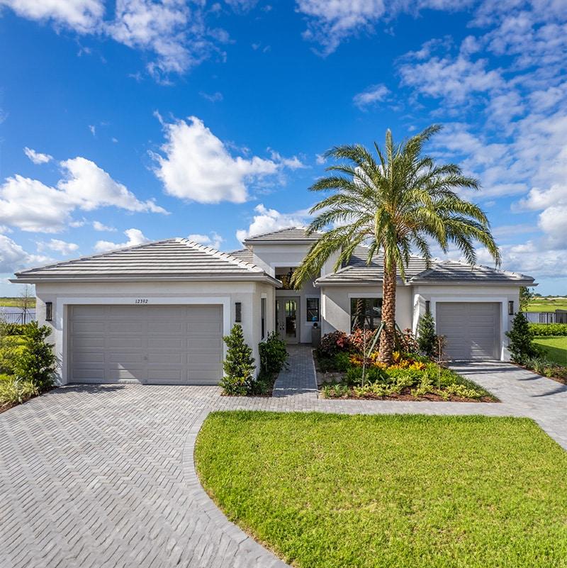 First-time homebuyers receiving the keys to their new Florida home