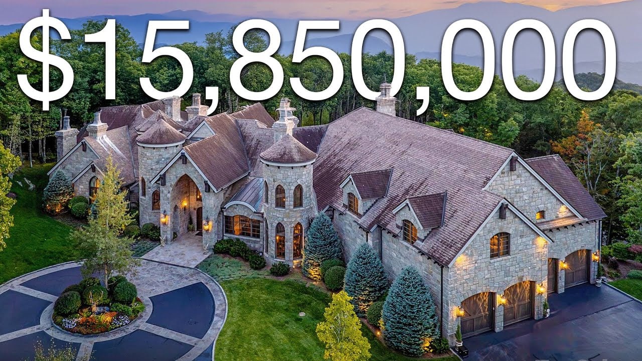 $15,850,000 Private Spa-like Mountain Resort Mansion in Banner Elk
