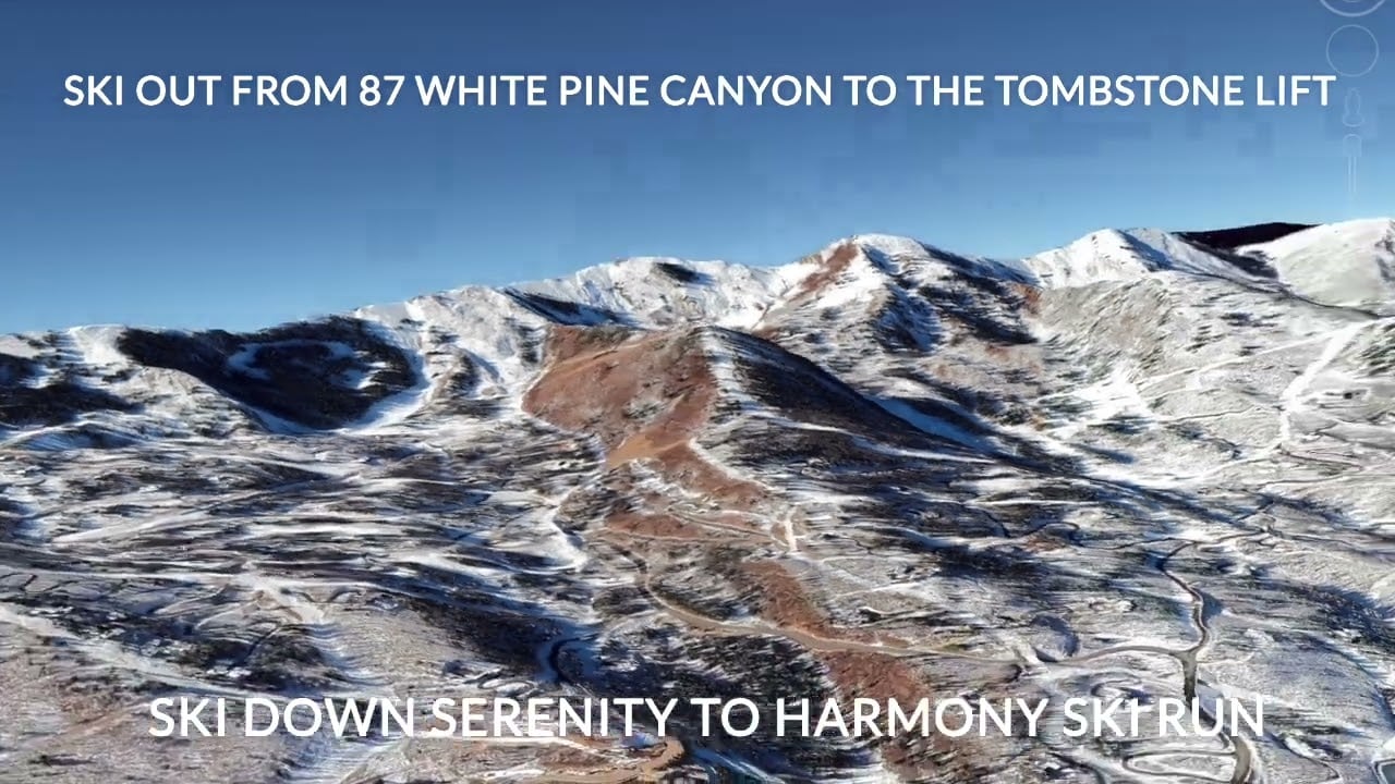 87 White Pine Canyon SKI MAP