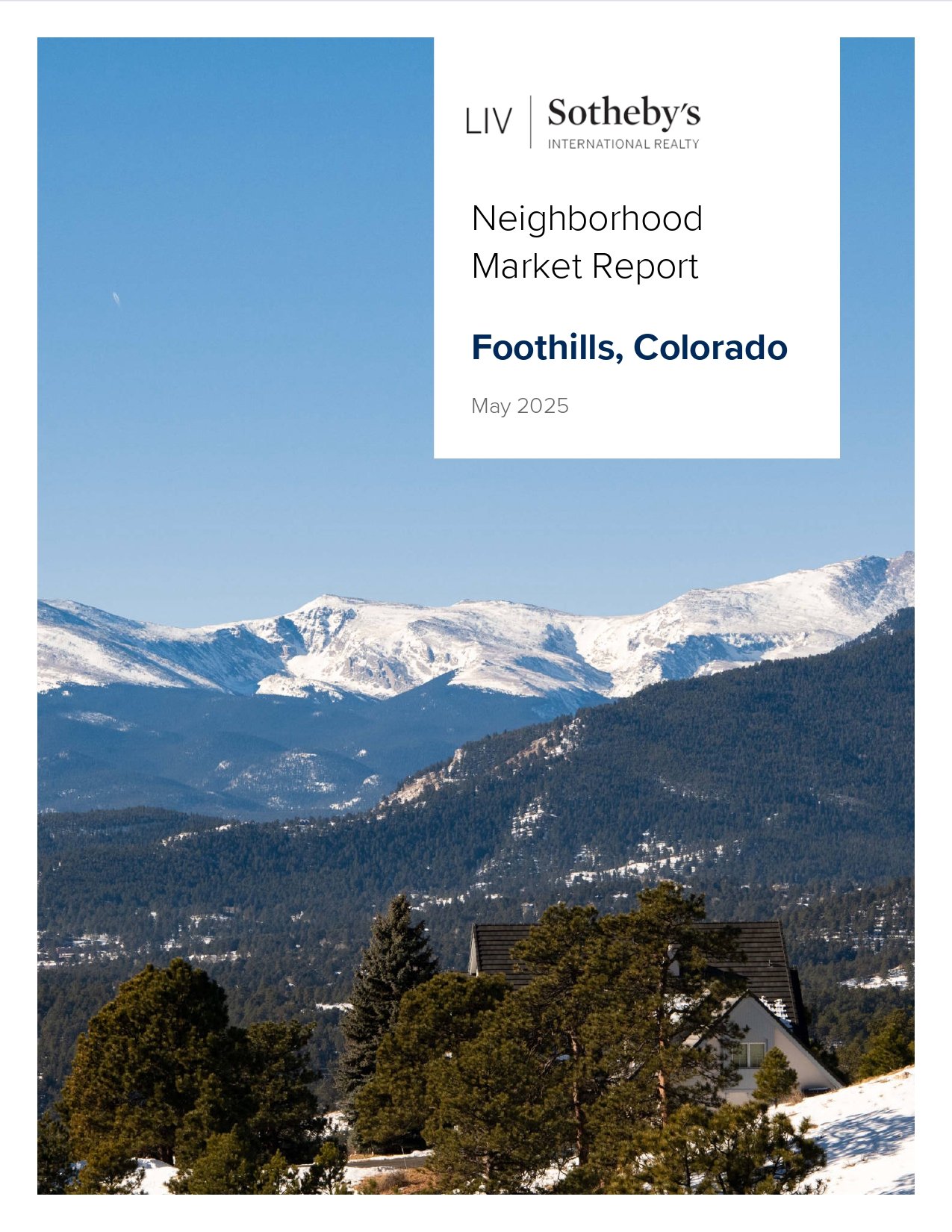 Foothills Market Report