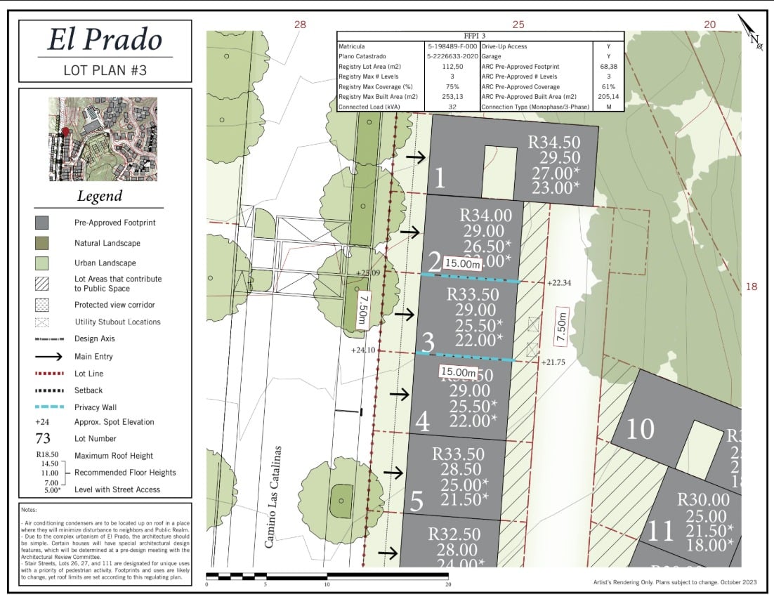El Prado Lot #3 | Central El Prado Lot with Pre-Approved Build Area
