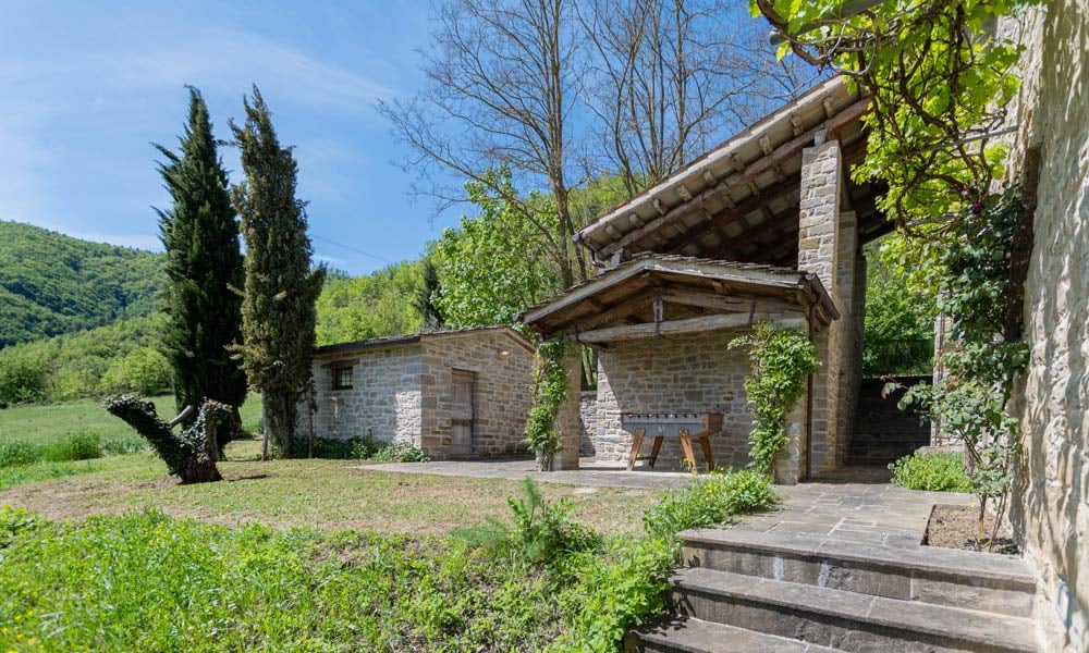 Stone Farmhouse Immersed In Nature