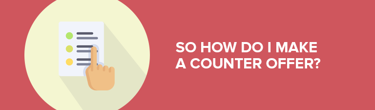 How to make a counter offer