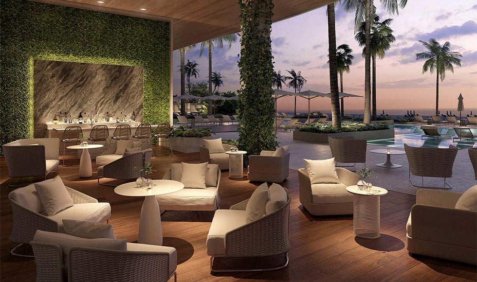57 ocean Miami  amenities bar lounge 