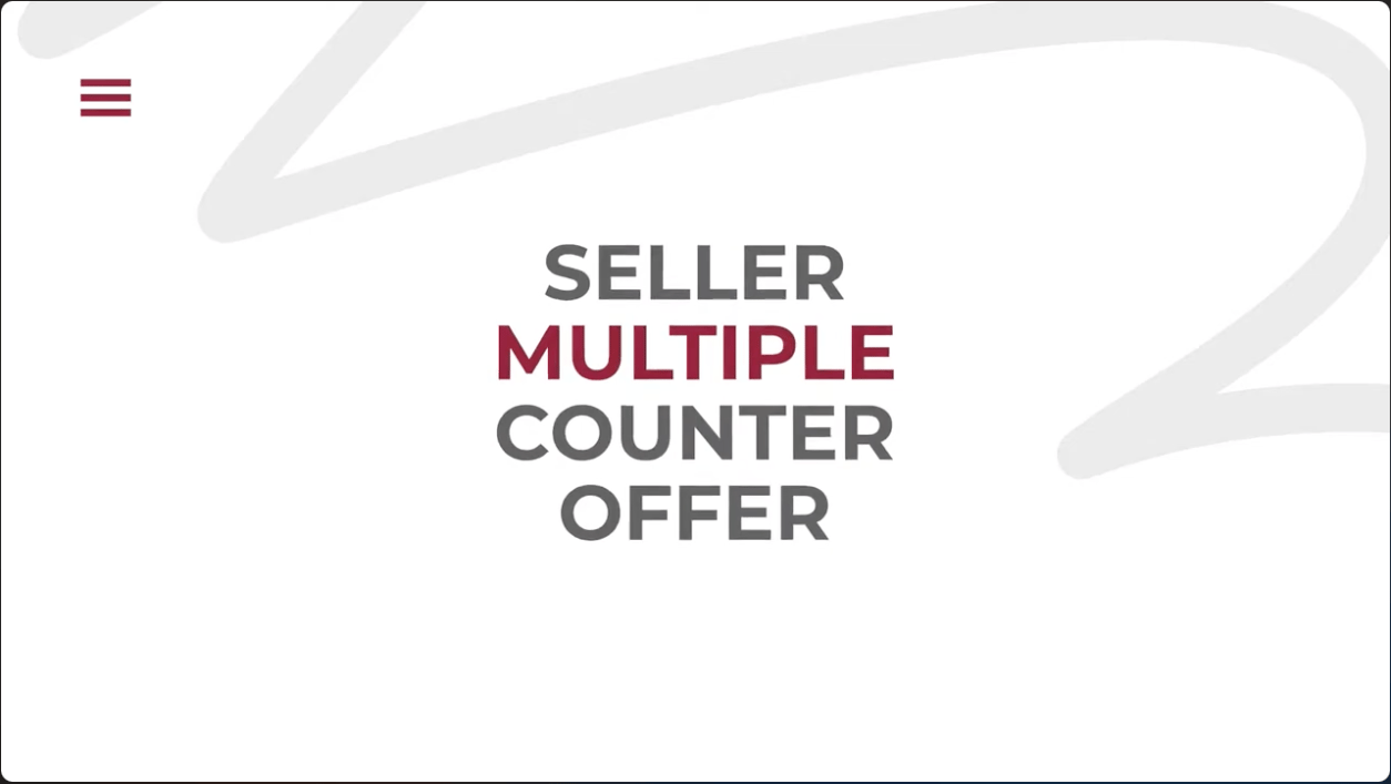 Seller multiple counter offer