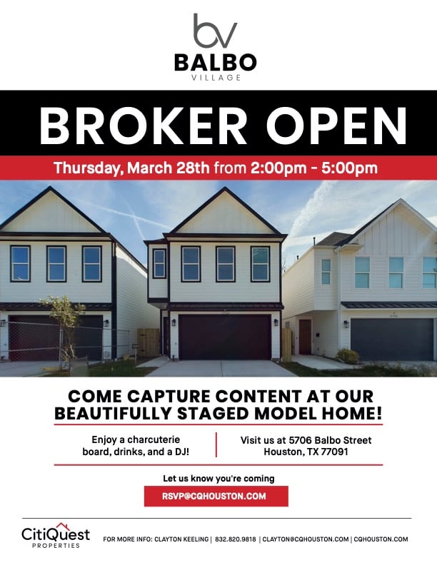 March 28: Balbo Village Broker Open