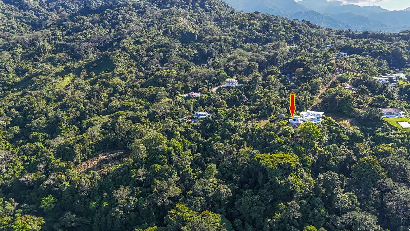 Ocean, Jungle & Mountain View Home in Ojochal | Protected Jungle Setting