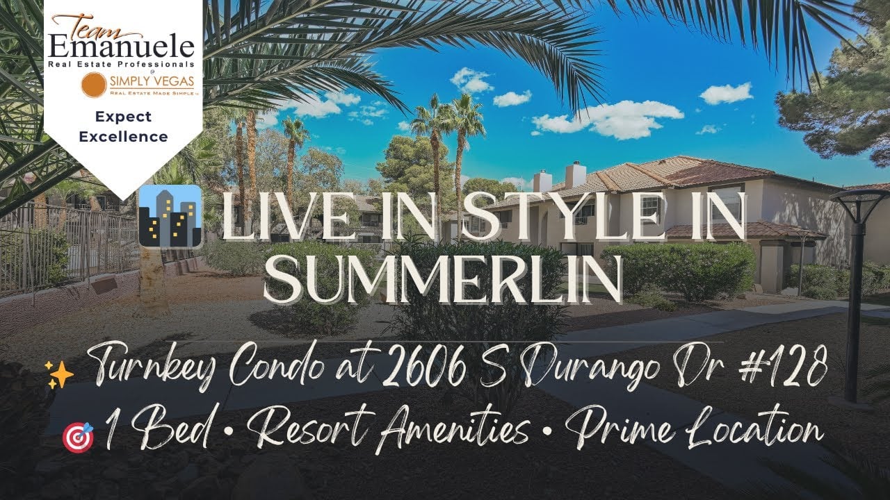  Turnkey 1-Bed Condo for Sale Las Vegas 89117 | Gated Pool & Steps to Summerlin