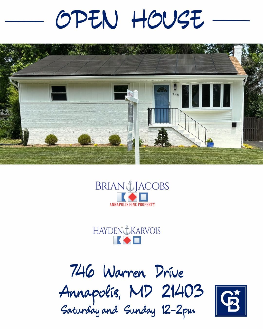 OPEN HOUSE WEEKEND SCHEDULE 