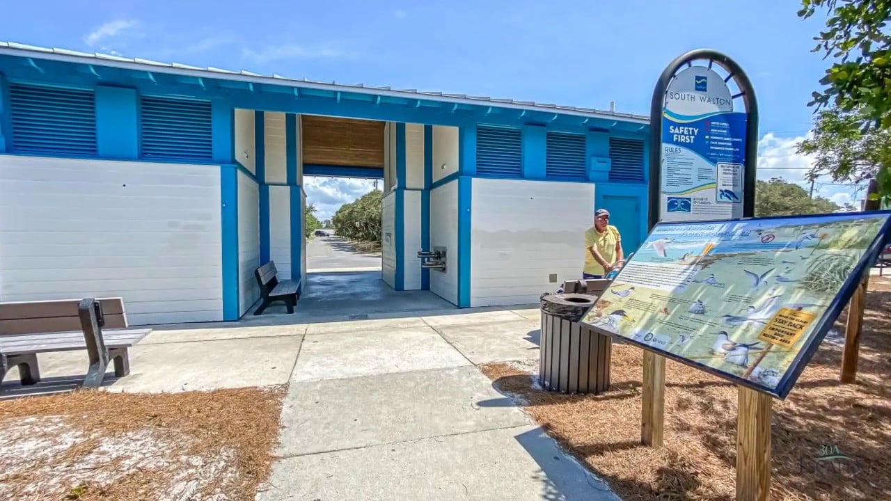 inlet beach in panama city beach florida beach access point