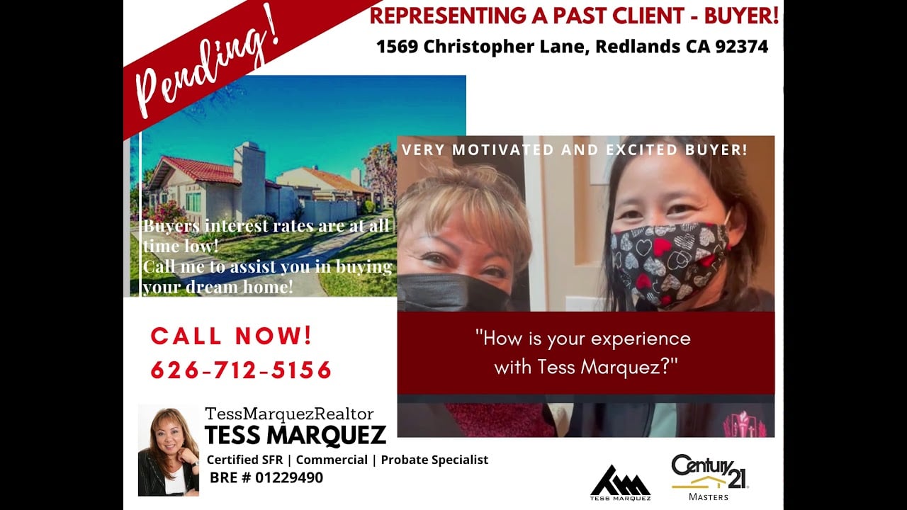 REPRESENTING A PAST CLIENT BUYER!!!