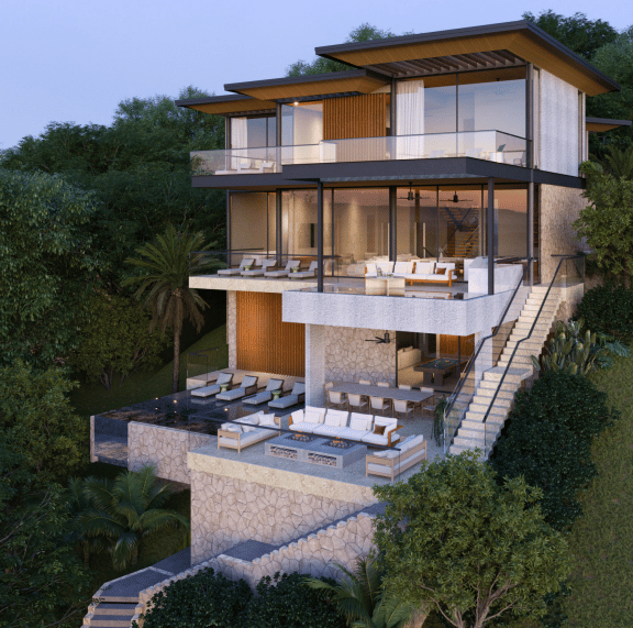 Ocean View Residence #7 at Cantomar Ocean Club | Near the Coast Home Construction Site For Sale in Playa Flamingo