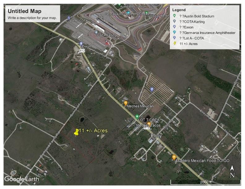 11.13 Acres Available By COTA!