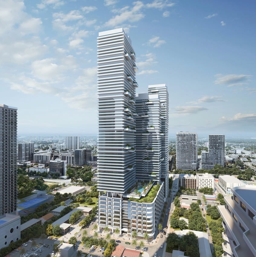  Permits Advance For 45-Story, 667-Unit First Tower At 3333 Biscayne Boulevard In Edgewater, Miami