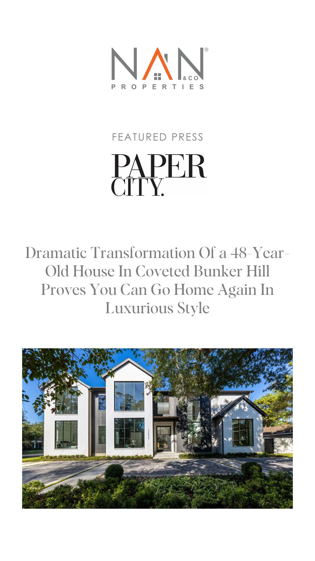 Dramatic Transformation Of a 48-Year-Old House In Coveted Bunker Hill Proves You Can Go Home Again In Luxurious Style