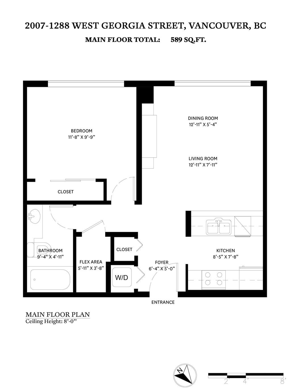 1288 W Georgia St, #2007