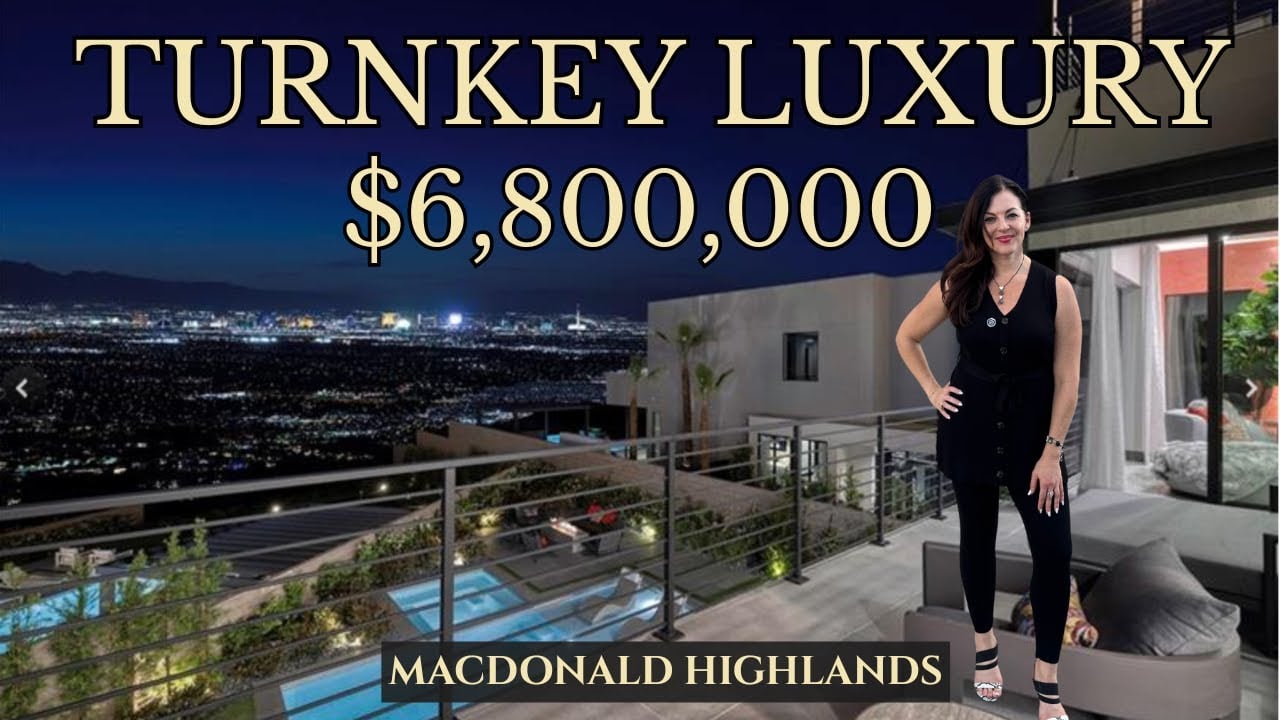 $6.8M Turnkey Modern Model Home For Sale Is What MacDonald Highlands Does Best | Henderson NV
