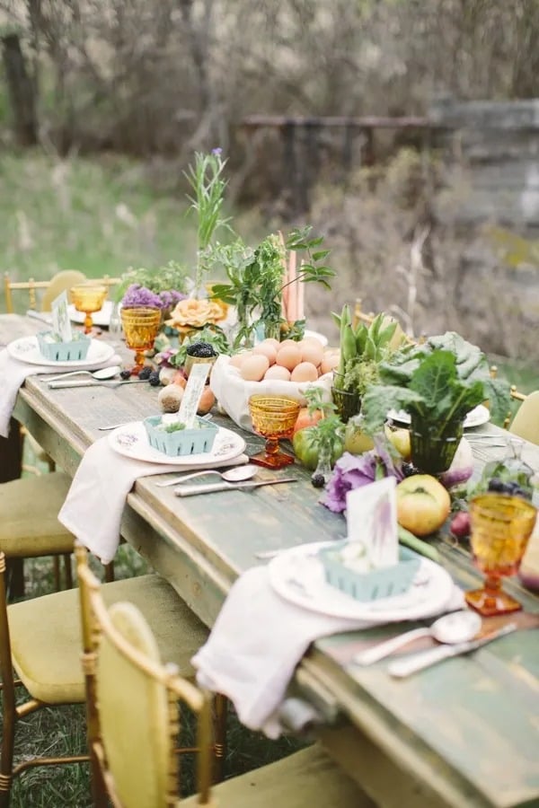 Vintage Holiday Table