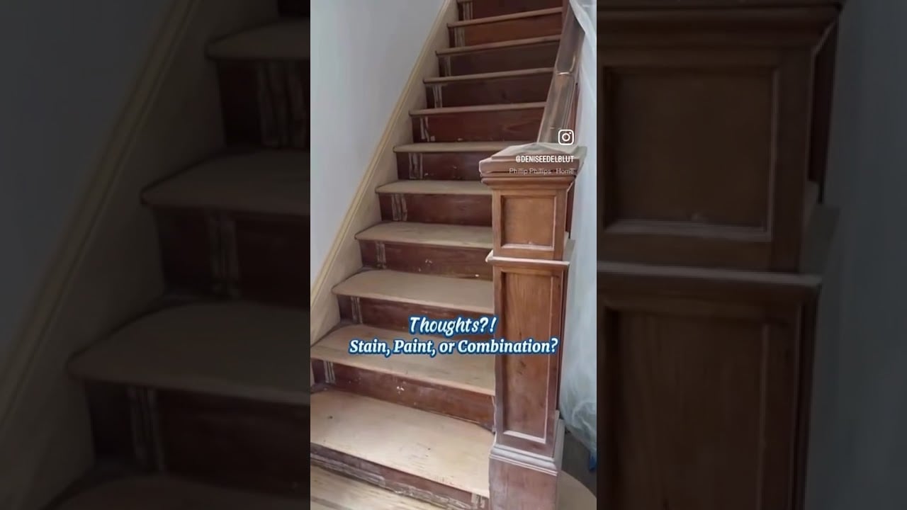 Thoughts?! Stain, Paint, or Combination on These 101-Year-Old Stairs?