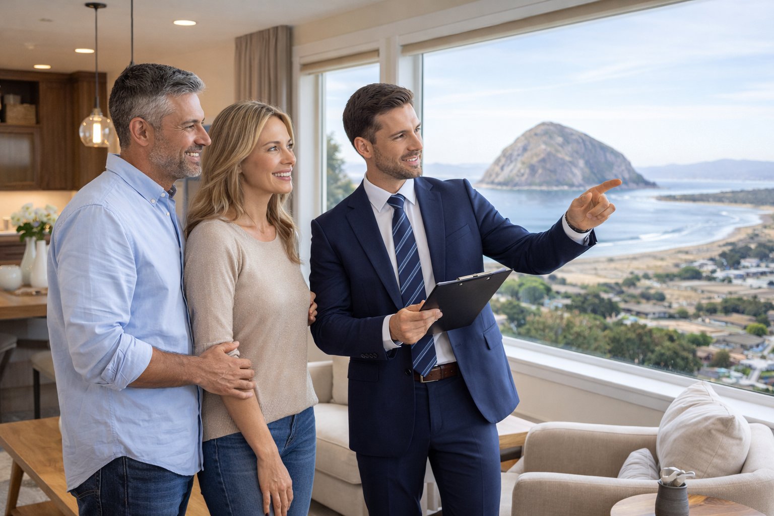 Homeowners comparing neighborhoods while relocating within San Luis Obispo County