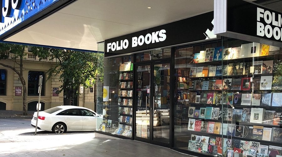 Interior of Folio Books in Noe Valley, with shelves filled with diverse literary selections and cozy seating areas.