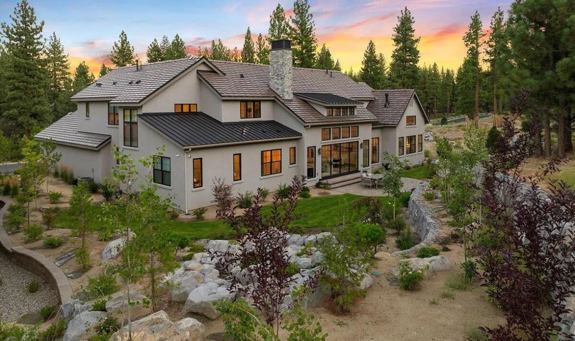 Newly built home in 89511 with clean modern exterior