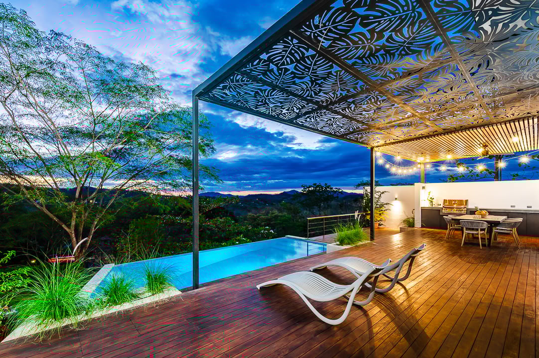 Casa Kalachuchi | Gorgeous Modern Jungle Oasis with Sunset Views in Gated Community