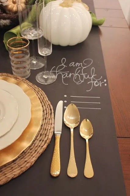 Setting a Thanksgiving Table
