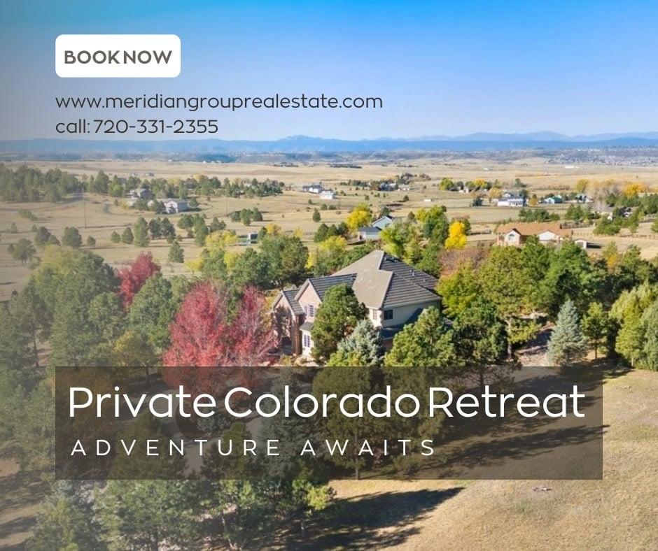 Luxury estate in Parker, Colorado at 4637 Palmer Ridge Drive, showcasing over 5 acres of land with modern design, outdoor living spaces, and direct access to nearby trails and parks for hiking, biking, and nature activities.