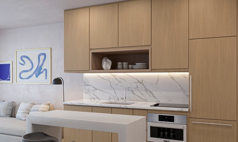 The Crosby Miami World Center kitchen