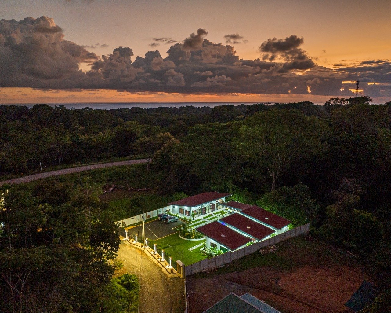 Incredible turnkey investment opportunity, 3 Rental villas, and a 2 Bedroom Home with a large pool.