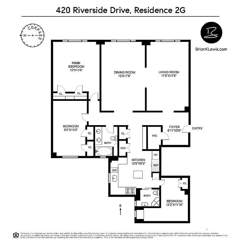 420 Riverside Dr, #2G