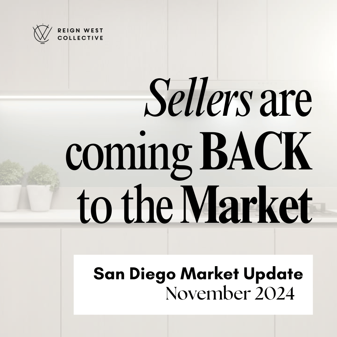 Sellers are coming BACK to the MARKET…