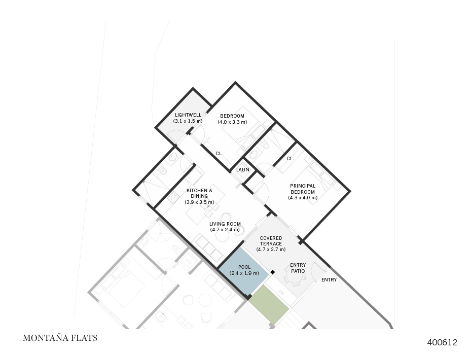 400612 Montaña Flats | Modern 2-Bedroom Residence in Las Catalinas