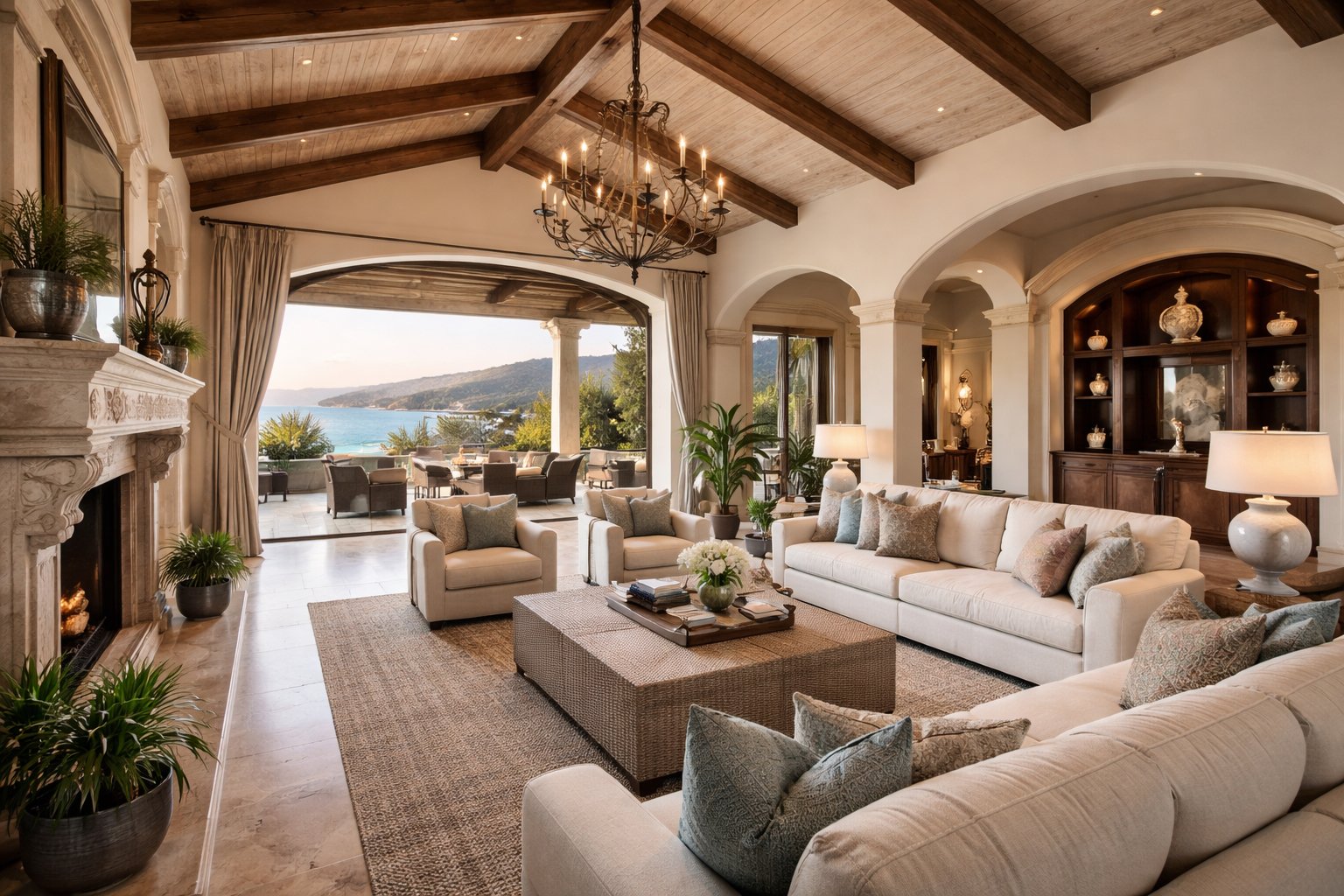 Staged luxury home interior on the Central Coast highlighting high-end finishes and design