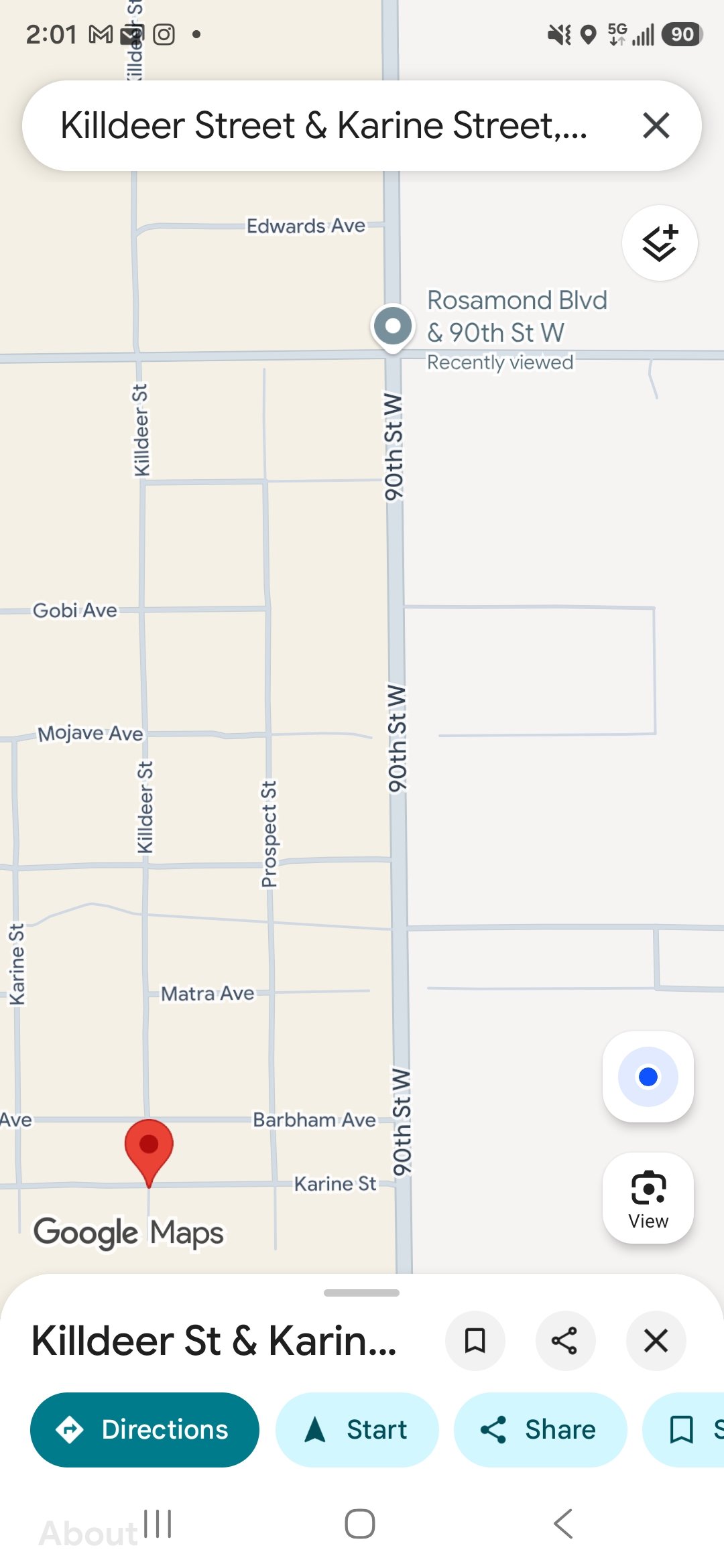 2.5 Acres in Rosamond