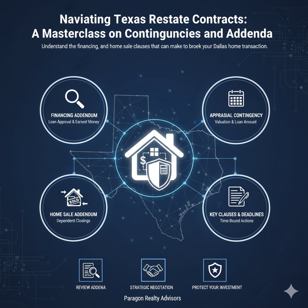Navigating Texas Real Estate Contracts: A Masterclass on Contingencies and Addenda