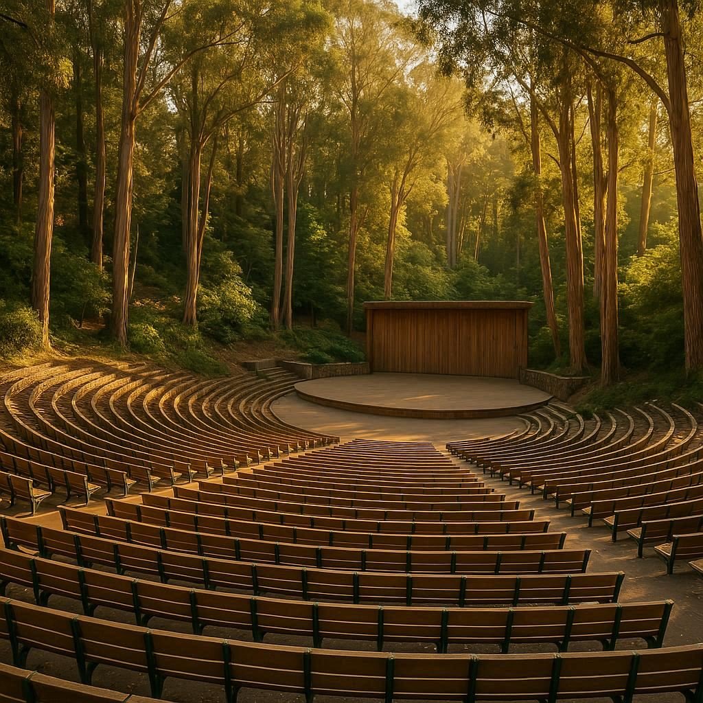 Outdoor cultural venue representing San Francisco's seasonal festival experiences