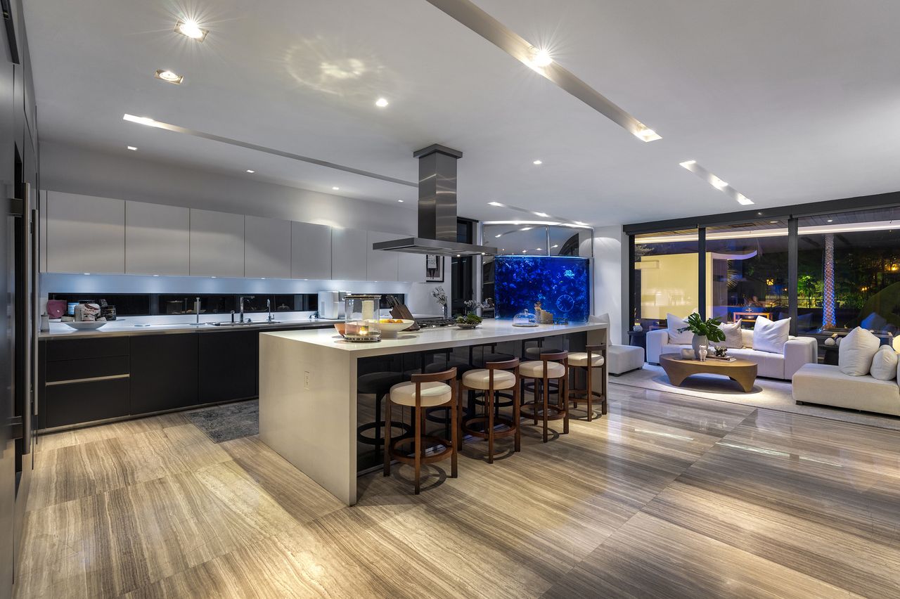 Striking Modern Tri-Level Waterfront Estate