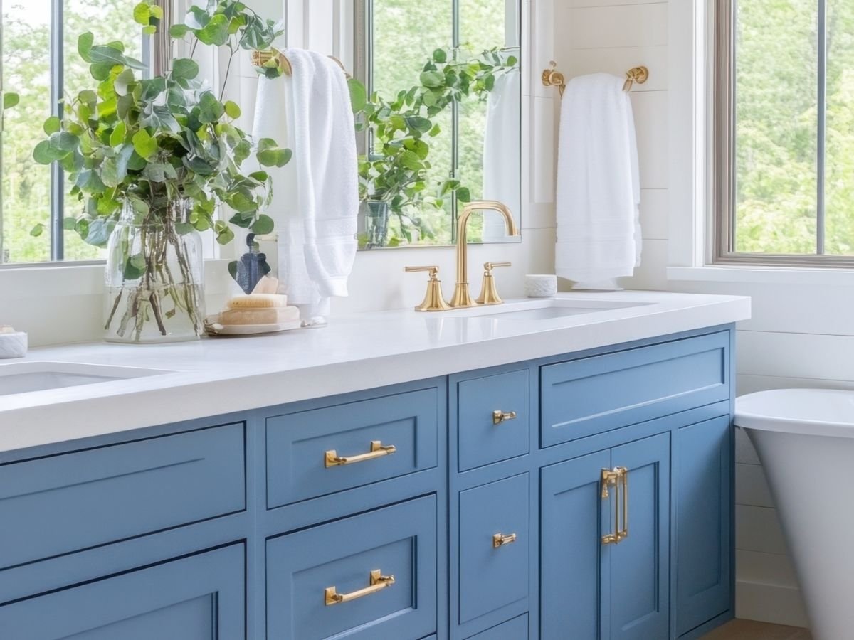 The Best Bathroom Paint Color? Experts (and We) Agree: Soft Blue Is Here to Stay