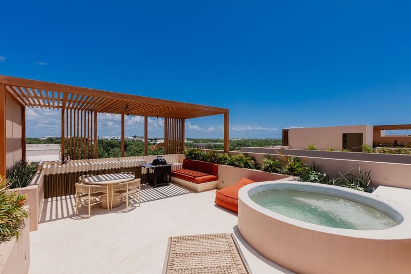 Aflora Aldea Zama Penthouse | 1BR Rooftop + Pool