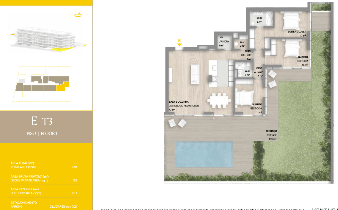 Luxury T3 Apartment in Vila nova de gaia with private pool